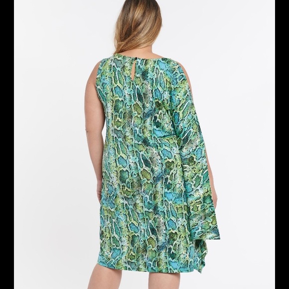 Coldesina python print dress - 2X - Picture 2 of 8